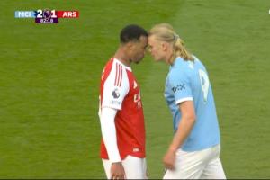 前英超裁判：加布里埃尔得感谢哈兰德，若后者顺势倒下就是红牌了