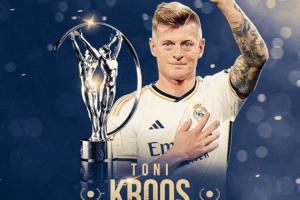 官方：36岁前皇马中场托尼·克罗斯获得2026劳伦斯体育启发奖