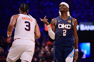 这组对决差距最大！系列赛前三场 太阳场均净负给雷霆20分！