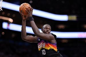 杨瀚森“好兄弟”马卢阿奇赛季场均3分2.9板0.7帽 季后赛2分2.3板