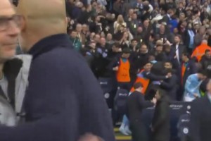 白热化!曼城阿森纳赛后众生相:哈兰德跟唱歌曲,枪手众将低落!